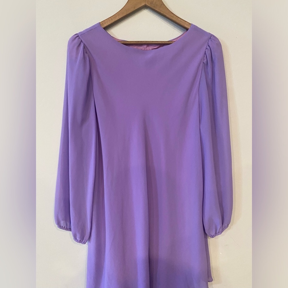 John’s Girl - Purple Tired ruffle midi dress - Picture 4 of 11